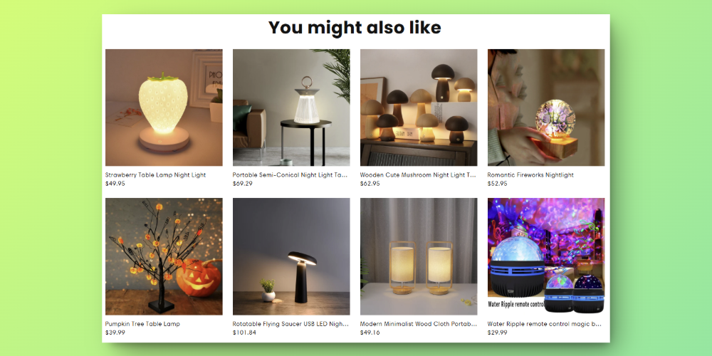 Product Recommendations