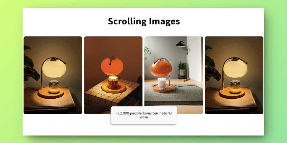 Horizontal Scrolling Images